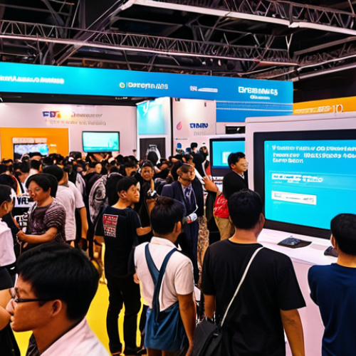 Home 6 **
> A vibrant Jakarta tech event at night. Young, energetic Indonesian entrepreneurs showcasing innovative e-commerce and fintech solutions. Focus on digital displays and modern startup booths, reflecting the booming tech scene.
**