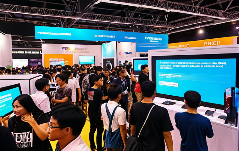 **

> A vibrant Jakarta tech event at night. Young, energetic Indonesian entrepreneurs showcasing innovative e-commerce and fintech solutions. Focus on digital displays and modern startup booths, reflecting the booming tech scene.

**