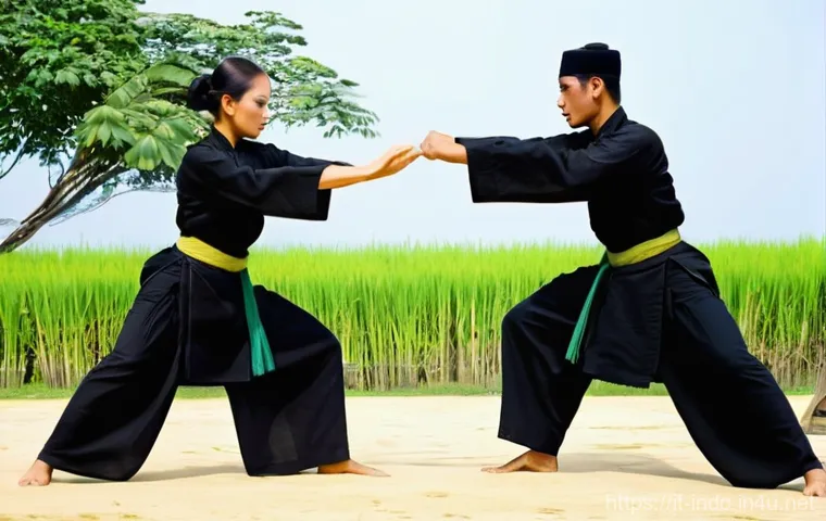 인도네시아의 전통 스포츠 - Prompt 1: Pencak Silat - The Warrior's Dance** 인도네시아의 전통 스포츠 - Prompt 1: Pencak Silat - The Warrior's Dance**