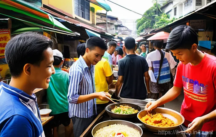 인도네시아 여행 경비 - **"Authentic Indonesian Homestay Breakfast"**: A bright, inviting scene inside a traditional Balines...