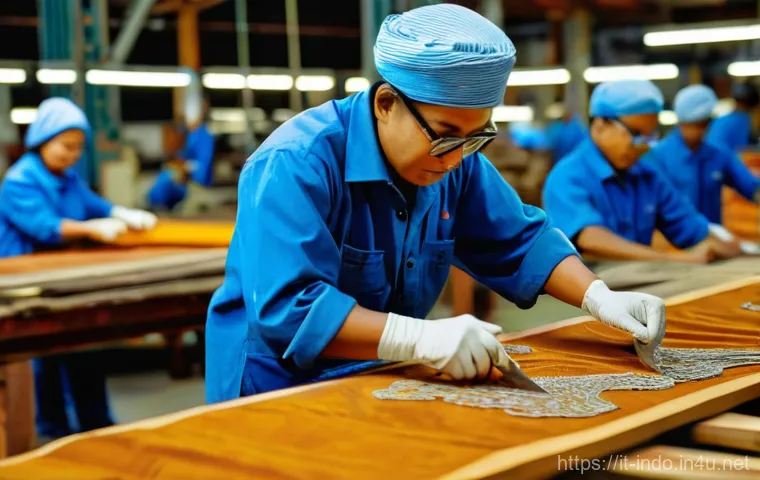 인도네시아의 주요 수출품 - **Prompt 2: "A dynamic composite image illustrating Indonesia's industrial transformation. On one si...